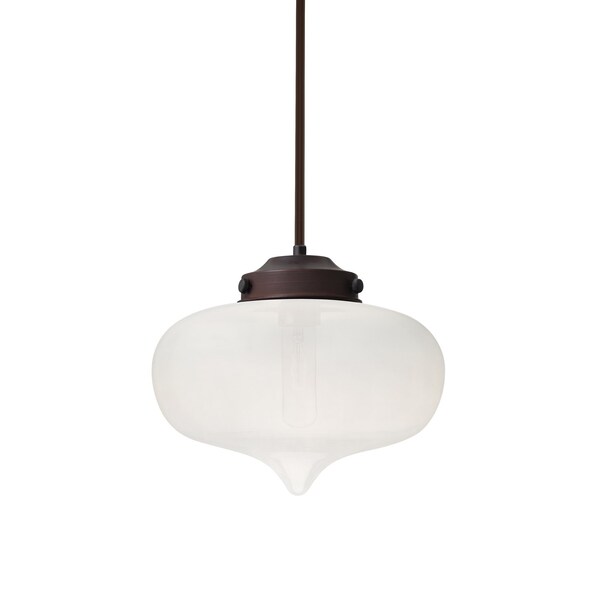 Besa Lighting Mira Cord Pendant, Smoke, Bronze Finish, 1x60W Incandescent 1TT-MIRAFR-BR - main